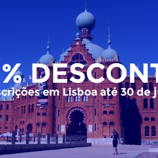 20% de desconto em todos os cursos até 30 de Junho | Lisboa